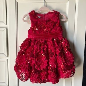 Red Sequence dress for 12M old